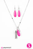 Paparazzi "Western Walkabout" Pink Necklace & Earring Set Paparazzi Jewelry