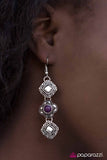Paparazzi "Western Wallflower" Purple Earrings Paparazzi Jewelry