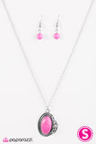 Paparazzi "Western Wildflower" Pink Necklace & Earring Set Paparazzi Jewelry