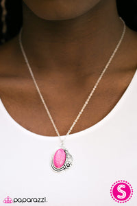 Paparazzi "Western Wildflower" Pink Necklace & Earring Set Paparazzi Jewelry