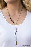 Paparazzi "Western Winds" Purple Necklace & Earring Set Paparazzi Jewelry