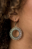Paparazzi "West Is Best - Brass" earring Paparazzi Jewelry