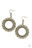 Paparazzi "West Is Best - Brass" earring Paparazzi Jewelry