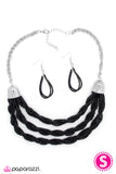 Paparazzi "What a BEAD-iful World" Black Necklace & Earring Set Paparazzi Jewelry