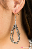 Paparazzi "What a BEAD-iful World" Silver Necklace & Earring Set Paparazzi Jewelry