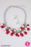 Paparazzi "What A BEVY" Pink Necklace & Earring Set Paparazzi Jewelry