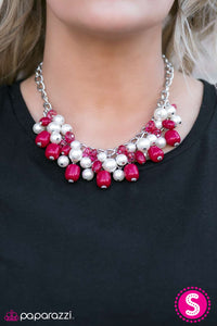 Paparazzi "What A BEVY" Pink Necklace & Earring Set Paparazzi Jewelry