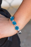 Paparazzi "What A FLEUR-t!" Blue Bracelet Paparazzi Jewelry