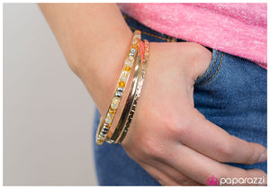 Paparazzi "What All the Fuss Is About" Gold Bracelet Paparazzi Jewelry