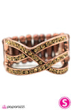 Paparazzi "What a Night!" Copper Ring Paparazzi Jewelry