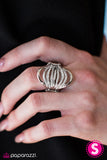 Paparazzi "What A Prize" White Ring Paparazzi Jewelry