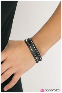 Paparazzi "What A Stud!" Black Bracelet Paparazzi Jewelry