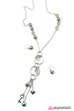 Paparazzi "Whatever Your Heart Desires" Green Necklace & Earring Set Paparazzi Jewelry