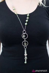 Paparazzi "Whatever Your Heart Desires" Green Necklace & Earring Set Paparazzi Jewelry