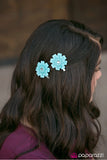 Paparazzi "What In CARNATION!" Blue Hair Clip Paparazzi Jewelry