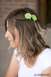 Paparazzi "What In CARNATION!" Green Hair Clip Paparazzi Jewelry