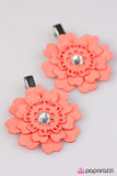 Paparazzi "What In CARNATION!" Orange Hair Clip Paparazzi Jewelry