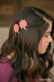 Paparazzi "What In CARNATION!" Orange Hair Clip Paparazzi Jewelry