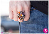 Paparazzi "What Lies Beneath" Orange Ring Paparazzi Jewelry