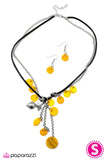 Paparazzi "What SHELL We Do?" Yellow Necklace & Earring Set Paparazzi Jewelry