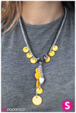 Paparazzi "What SHELL We Do?" Yellow Necklace & Earring Set Paparazzi Jewelry