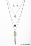 Paparazzi "Whats Not To Love?" Green Necklace & Earring Set Paparazzi Jewelry