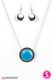 Paparazzi "Whats Poppin?" Blue Necklace & Earring Set Paparazzi Jewelry