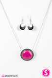 Paparazzi "Whats Poppin?" Pink Necklace & Earring Set Paparazzi Jewelry