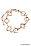Paparazzi "Whats Your Angle?" Copper Bracelet Paparazzi Jewelry