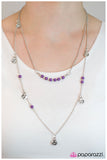 Paparazzi "Whats Your Sign?" Purple Necklace & Earring Set Paparazzi Jewelry