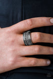 Paparazzi "Whats Yours Is MAYAN" Black Ring Paparazzi Jewelry