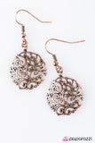 Paparazzi "Whats Yours Is VINE" Copper Earrings Paparazzi Jewelry
