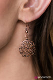 Paparazzi "Whats Yours Is VINE" Copper Earrings Paparazzi Jewelry