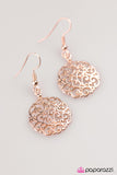 Paparazzi "Whats Yours Is VINE" Rose Gold Earrings Paparazzi Jewelry