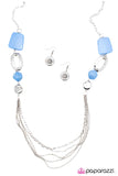 Paparazzi "What You See Is What You Get" Blue Necklace & Earring Set Paparazzi Jewelry