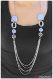 Paparazzi "What You See Is What You Get" Blue Necklace & Earring Set Paparazzi Jewelry