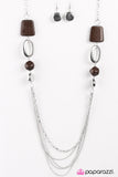 Paparazzi "What You See Is What You Get" Brown Necklace & Earring Set Paparazzi Jewelry