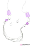 Paparazzi "What You See Is What You Get" Purple Necklace & Earring Set Paparazzi Jewelry