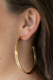 Paparazzi VINTAGE VAULT "Wheelhouse" Gold Earrings Paparazzi Jewelry