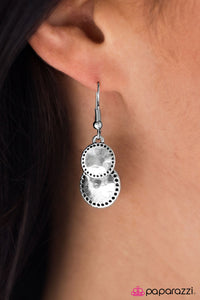 Paparazzi "WHEEL-ing and Able" Silver Earrings Paparazzi Jewelry