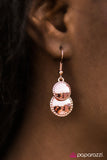 Paparazzi "WHEEL-ing and Able" Copper Earrings Paparazzi Jewelry