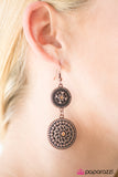 Paparazzi "Wheel Of Wonder" Copper Earrings Paparazzi Jewelry