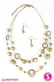 Paparazzi "When I Think Of You - Brass" necklace Paparazzi Jewelry