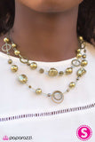 Paparazzi "When I Think Of You - Brass" necklace Paparazzi Jewelry