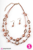 Paparazzi "When I Think Of You - Copper" necklace Paparazzi Jewelry