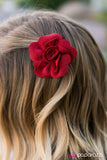 Paparazzi "When Tomorrow Comes - Red" hair clip Paparazzi Jewelry