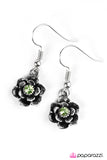 Paparazzi "Where The Flowers Bloom - Green" earring Paparazzi Jewelry