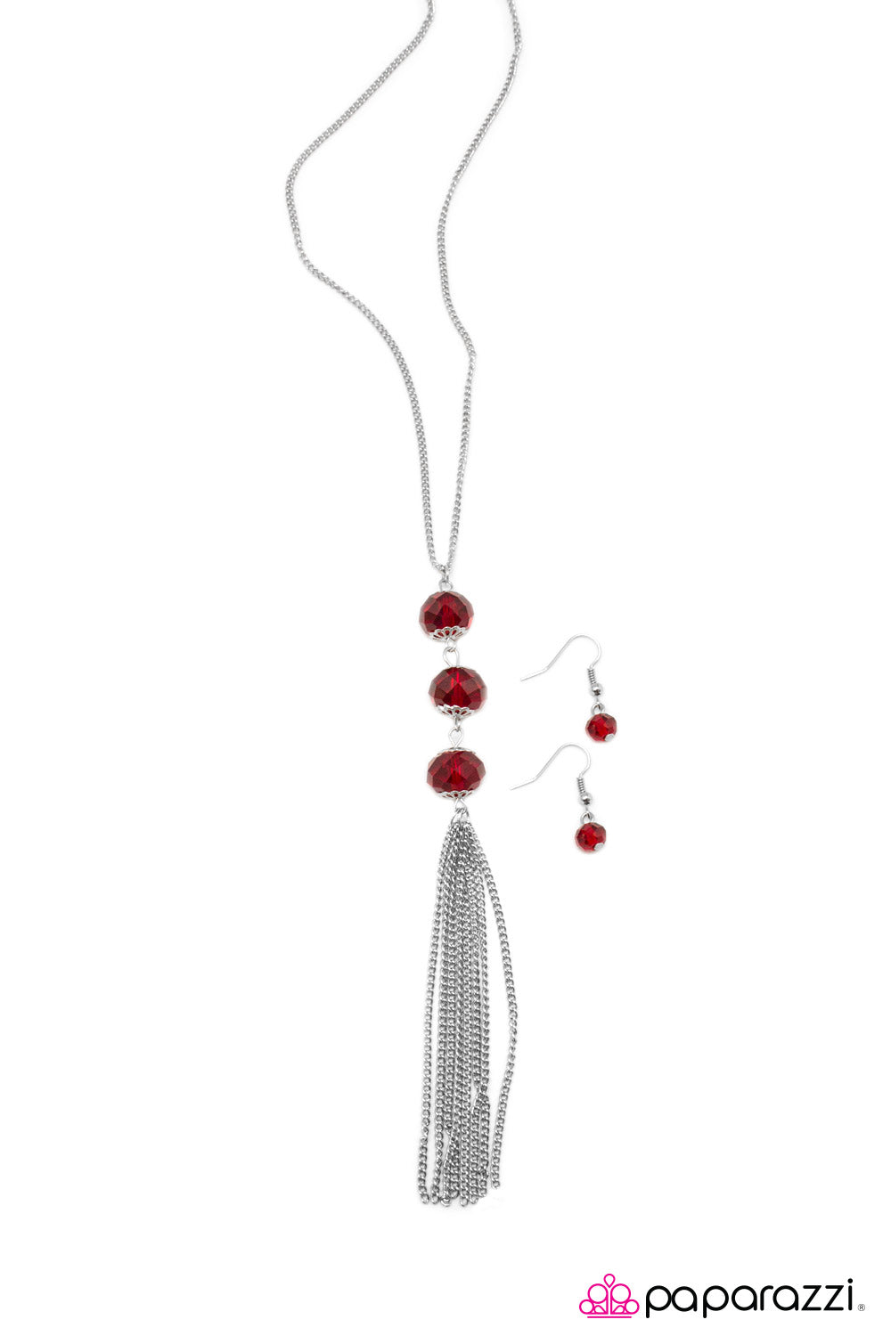 Paparazzi Where Theres Smoke Theres Fire Red Necklace paparazzi-where-theres-smoke-theres-fire-red-necklace