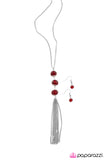 Paparazzi "Where Theres Smoke, Theres Fire - Red" necklace Paparazzi Jewelry