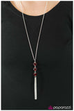 Paparazzi "Where Theres Smoke, Theres Fire - Red" necklace Paparazzi Jewelry